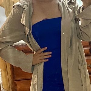 Khaki Colored Cardigan Jacket